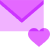 heart letter icon