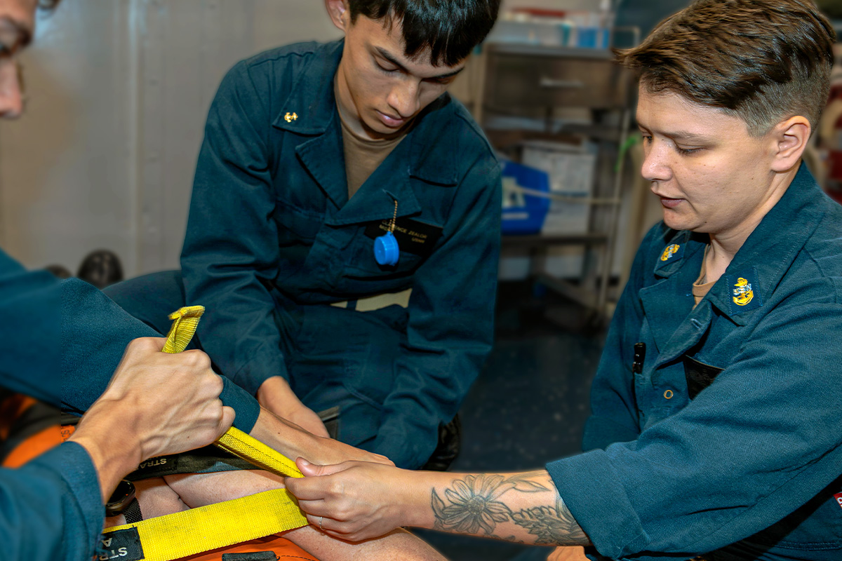 Navy nurses training