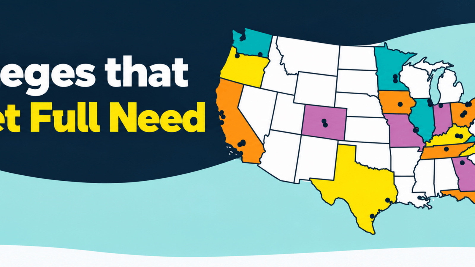 Colleges that meet full need map