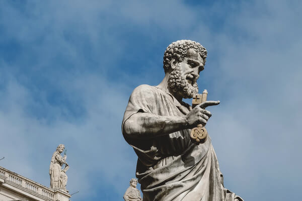 a statue outside of a law school