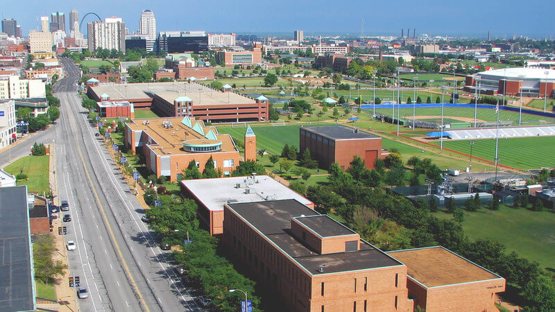 A campus photo of Saint Louis University