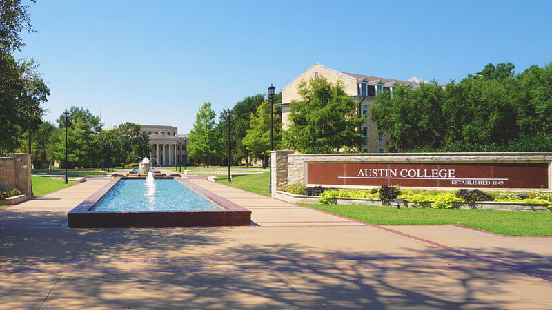 A picture of the campus at Austin College