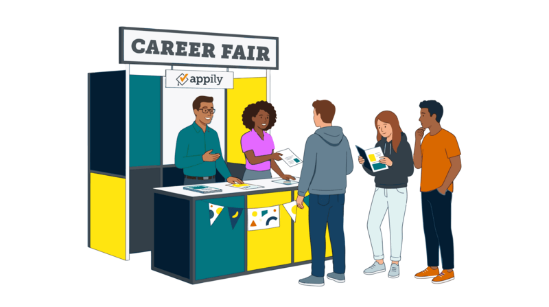 High school career fairs graphic