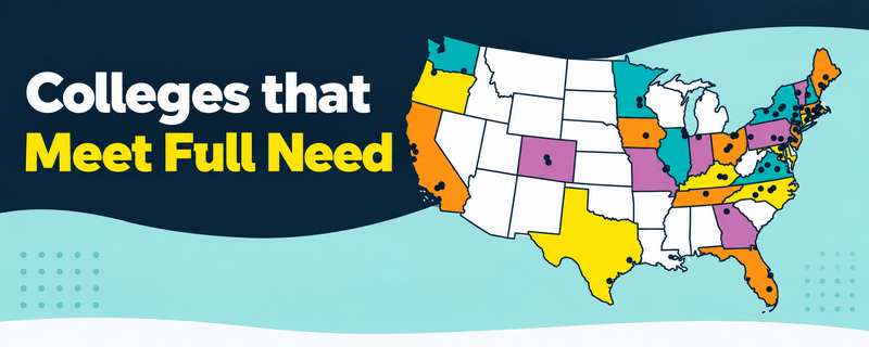 Colleges that meet full need map