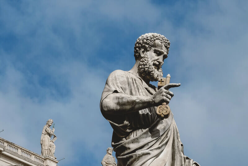 a statue outside of a law school
