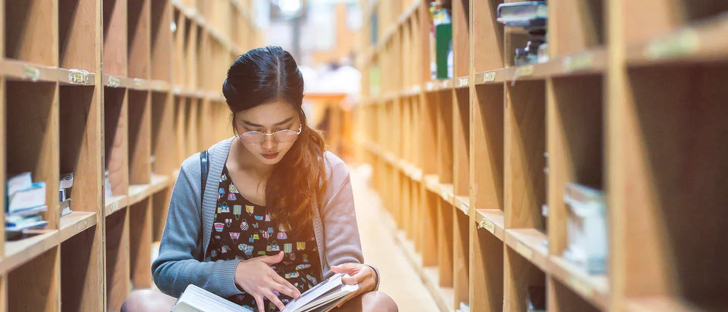 Students studying